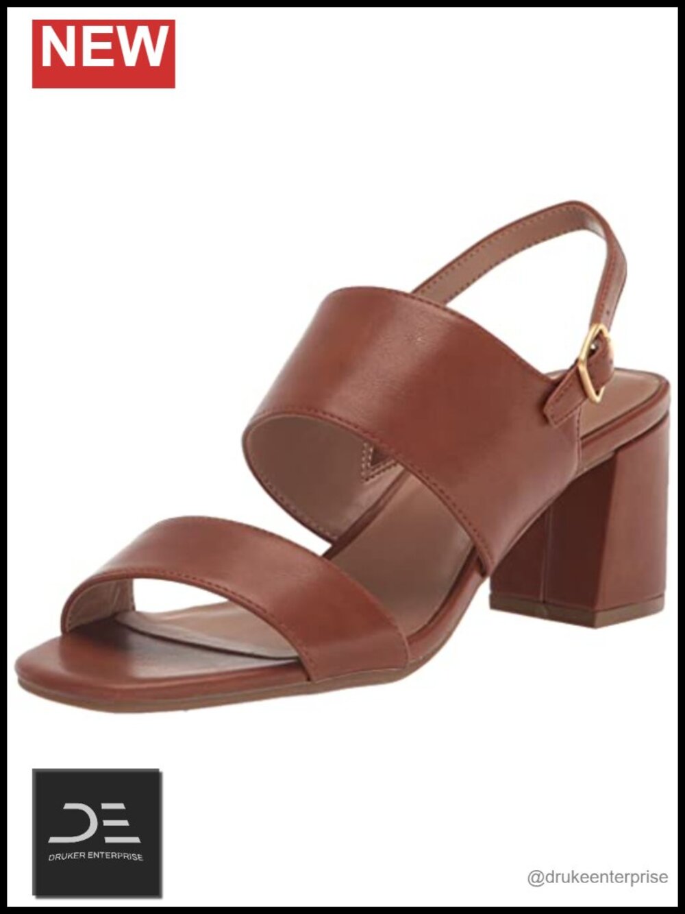 Aerosoles Emmex Sturdy Block Heel Sandals Adjustable Ankle Backstrap